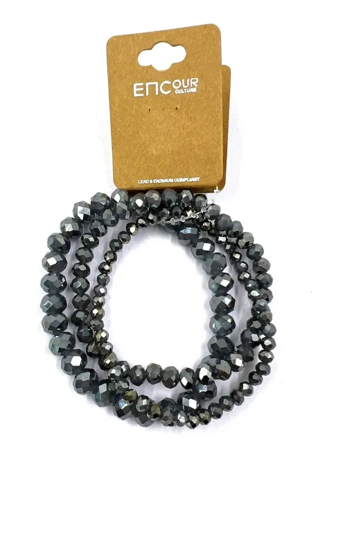 3 STRETCH BRACELET SET ( 0131 GY E256 ) sold by Oh My Jewelry