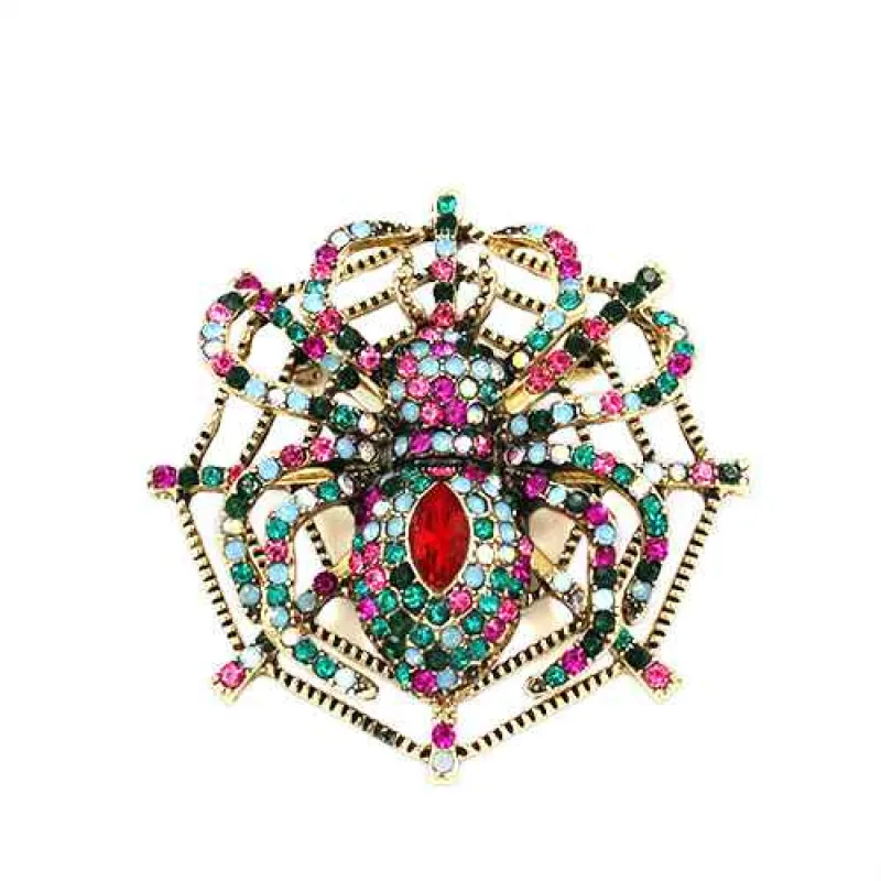 GOLD BUG BROOCH MULTICOLOR STONES ( 2167 MLT ) sold by Oh My Jewelry