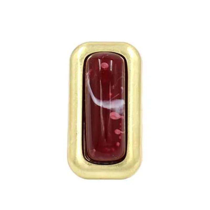GOLD RECTANGLE RING ( 2138 GDBG ) made by Oh My Jewelry
