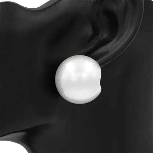 Silver Ball Earrings ( 2718 SV ) sold by Oh My Jewelry