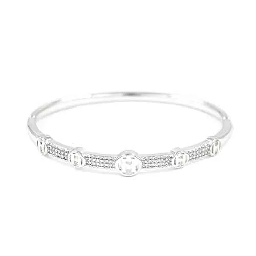 SILVER BRACELET CLEAR STONES ( 2261 RD ) sold by Oh My Jewelry