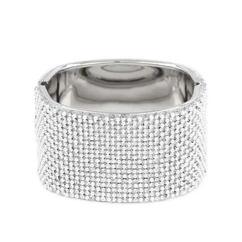 SILVER WHITE BANGLE ( 2233 RDWT ) sold by Oh My Jewelry