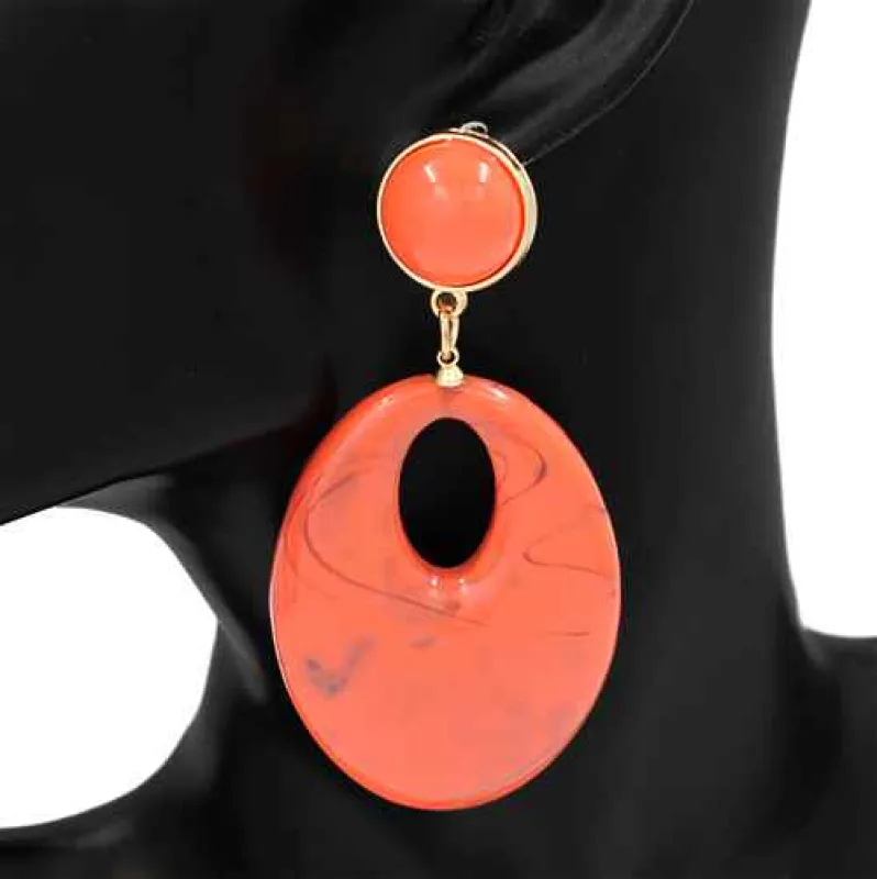 DANGLING ACRYLIC EARRINGS ( 2929 OR ) sold by Oh My Jewelry