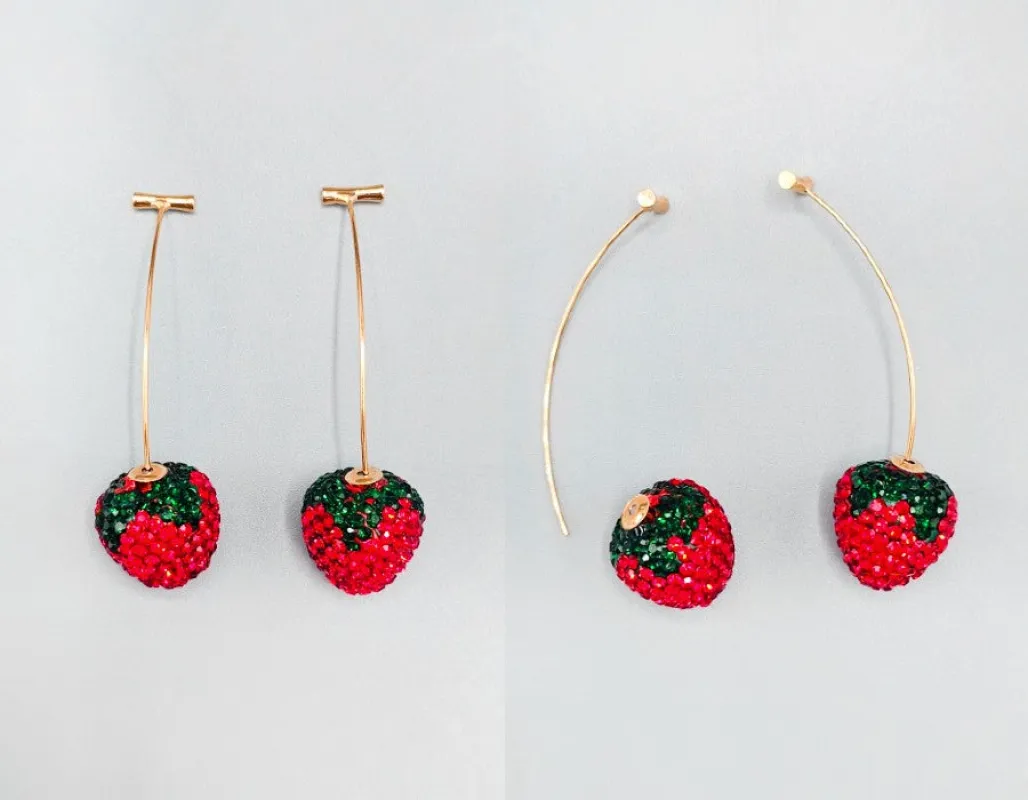STRAWBERRY EARRINGS ( 2715 ) sold by Oh My Jewelry