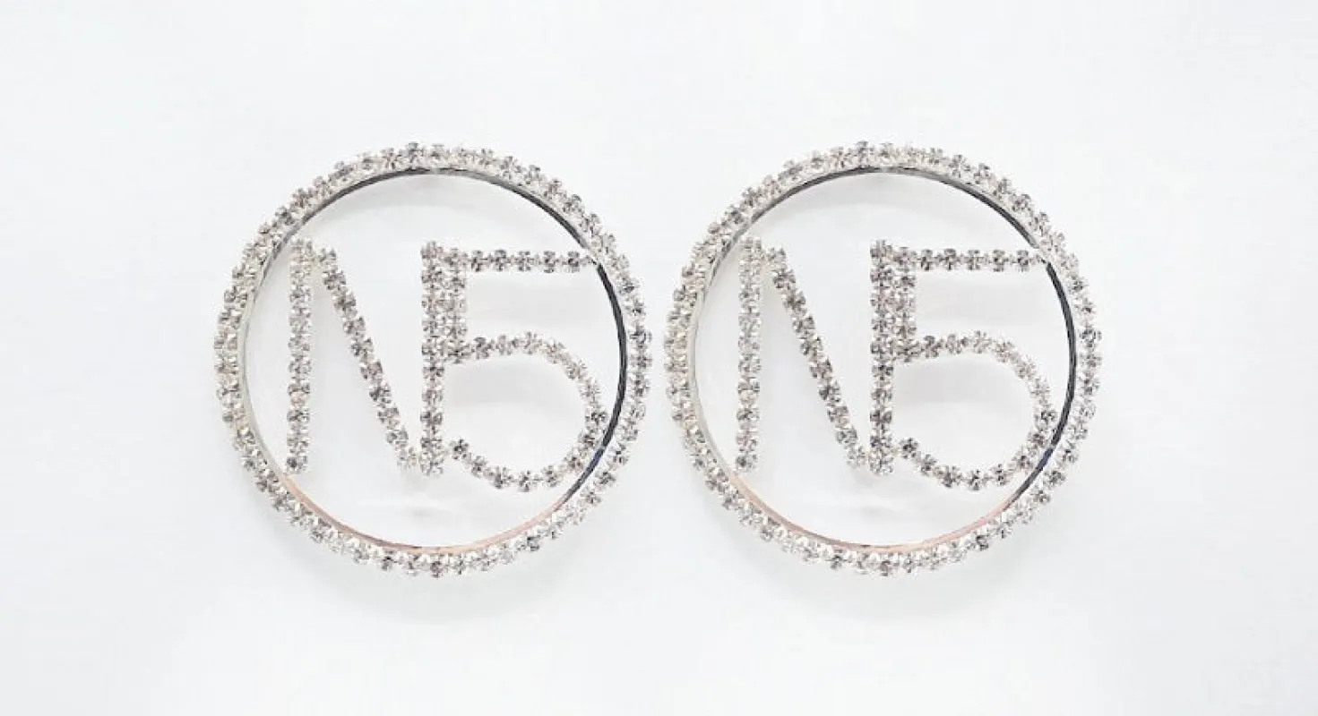 SILVER EARRINGS CLEAR STONES N5 sold by Oh My Jewelry