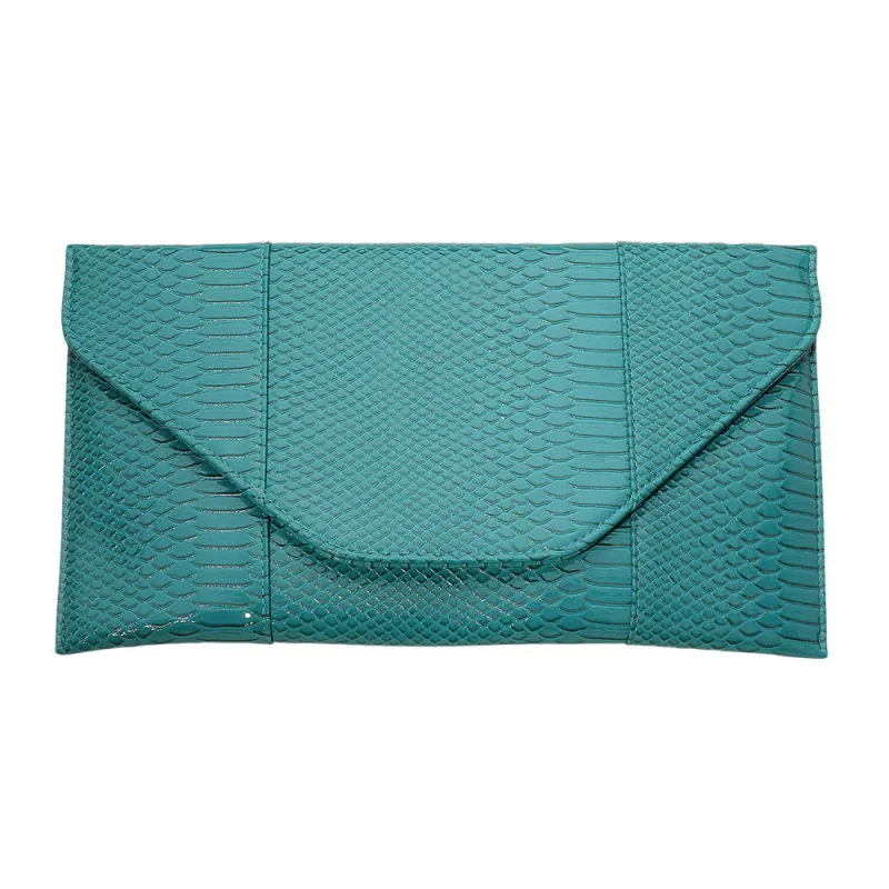 SNAKE SKIN ENVELOPE PURSE ( 7010 SNK3TO ) sold by Oh My Jewelry