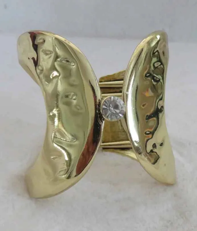 GOLD BANGLE CLEAR STONE ( 703 AG ) sold by Oh My Jewelry