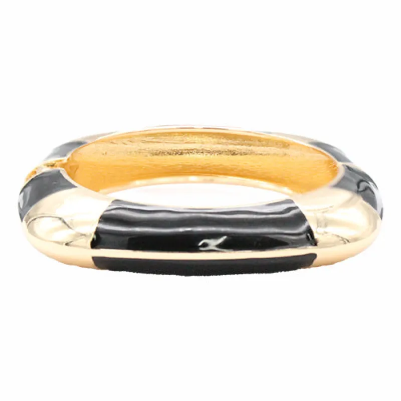 GOLD BLACK BANGLE ( 5720 GDBK ) sold by Oh My Jewelry
