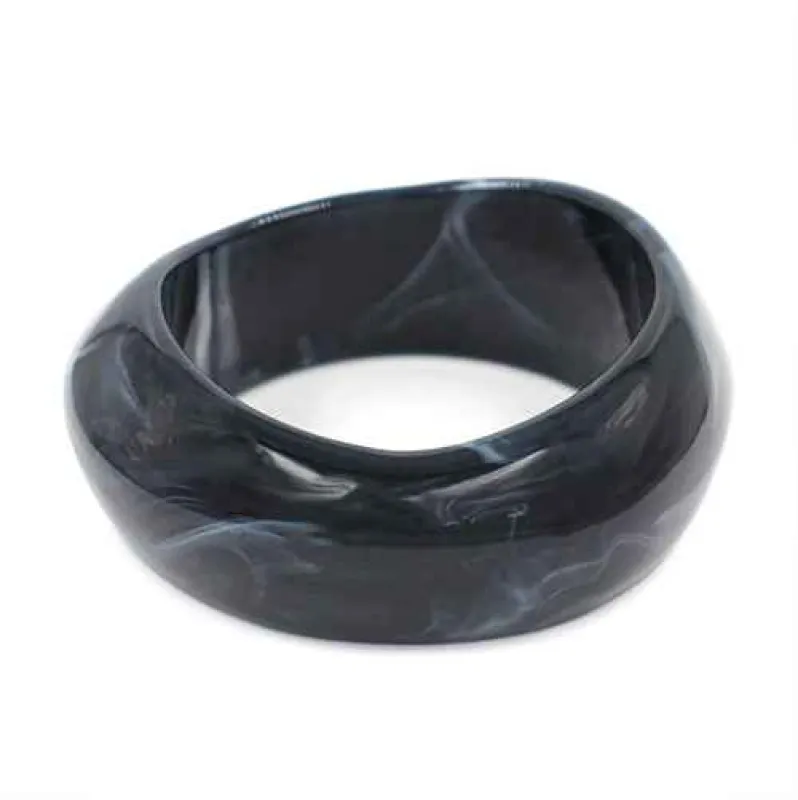 BLACK ACRYLIC BANGLE ( 2210 BK ) sold by Oh My Jewelry