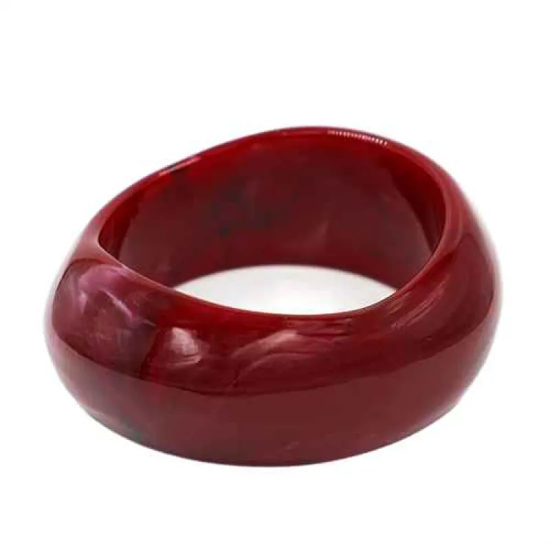 BURGUNDY ACRYLIC BANGLE ( 2210 BG ) sold by Oh My Jewelry