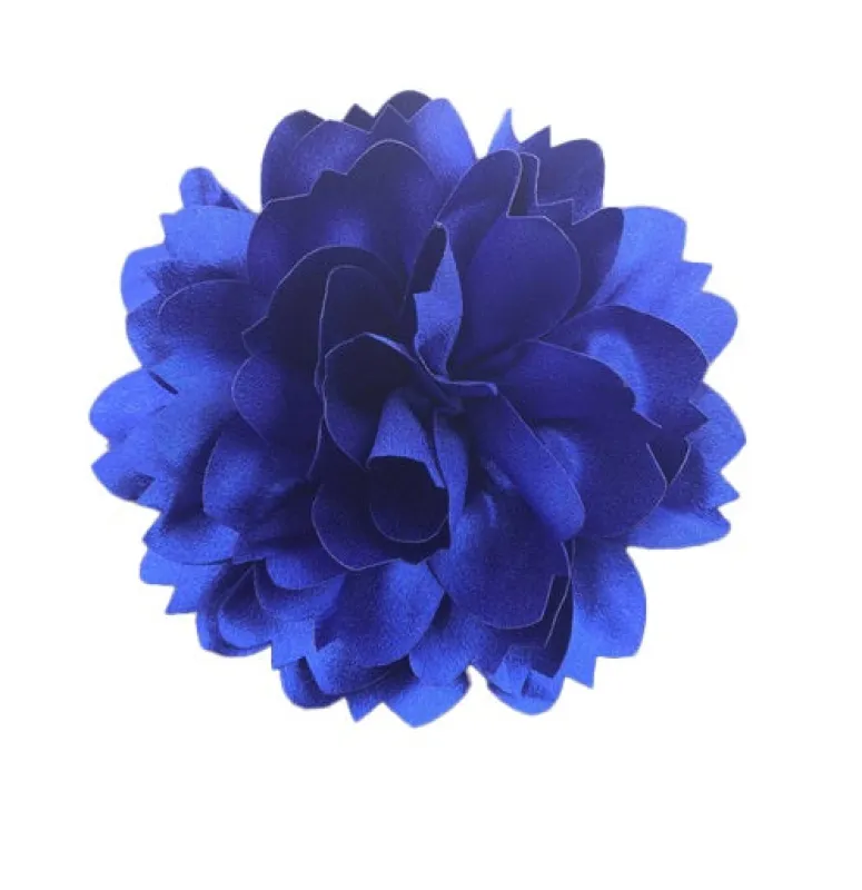 ROYAL BLUE FLOWER BROOCH ( 0158 RB ) made by Oh My Jewelry
