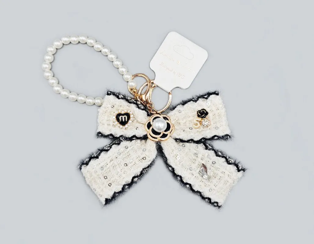 KEYCHAIN ( 1762 WHT ) sold by Oh My Jewelry