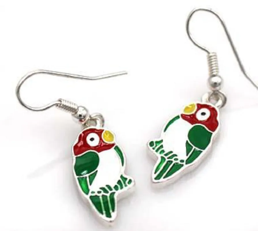 SILVER PARROT EARRINGS ( 63240 ) sold by Oh My Jewelry