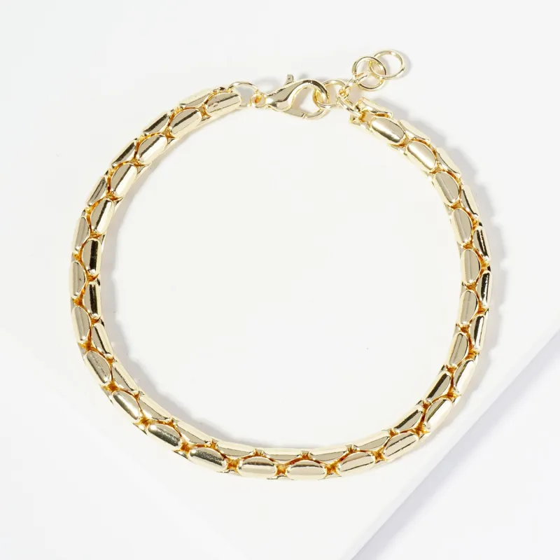 GOLD DIPPED BRACELET ( 8051 G ) sold by Oh My Jewelry
