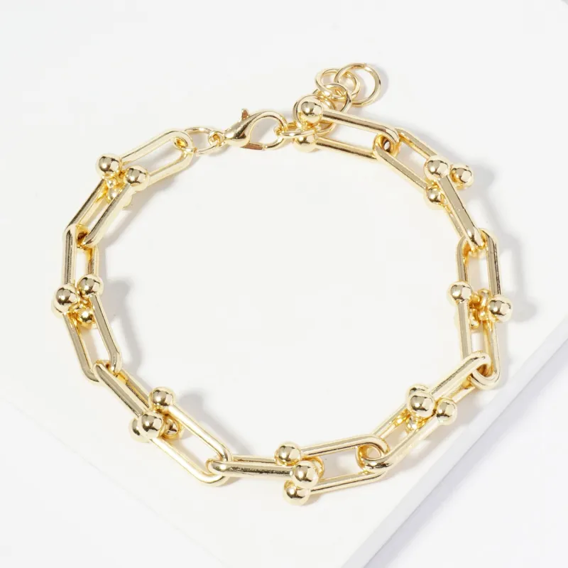 GOLD DIPPED BRACELET ( 8049 G ) sold by Oh My Jewelry