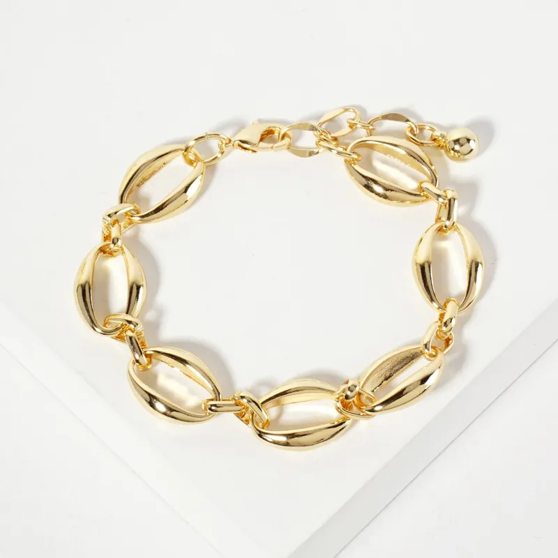 GOLD DIPPED BRACELET ( 6265 G ) sold by Oh My Jewelry