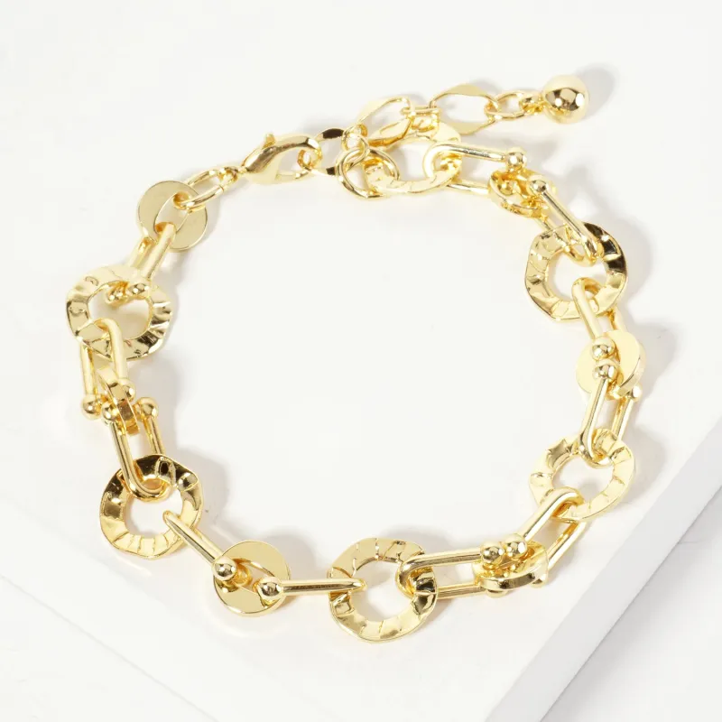 GOLD DIPPED BRACELET ( 6264 G ) sold by Oh My Jewelry