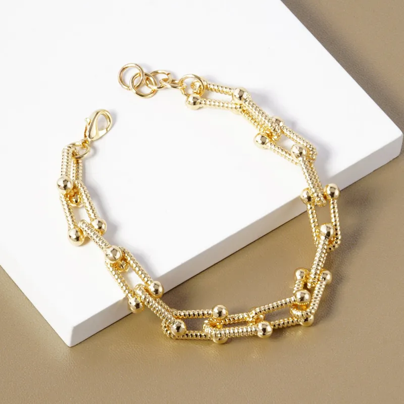 GOLD DIPPED BRACELET ( 402 G ) made by Oh My Jewelry