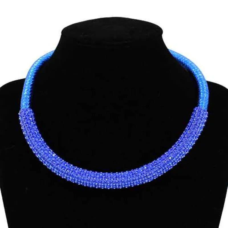 BLUE NECKLACE ( 2199 SAP ) sold by Oh My Jewelry