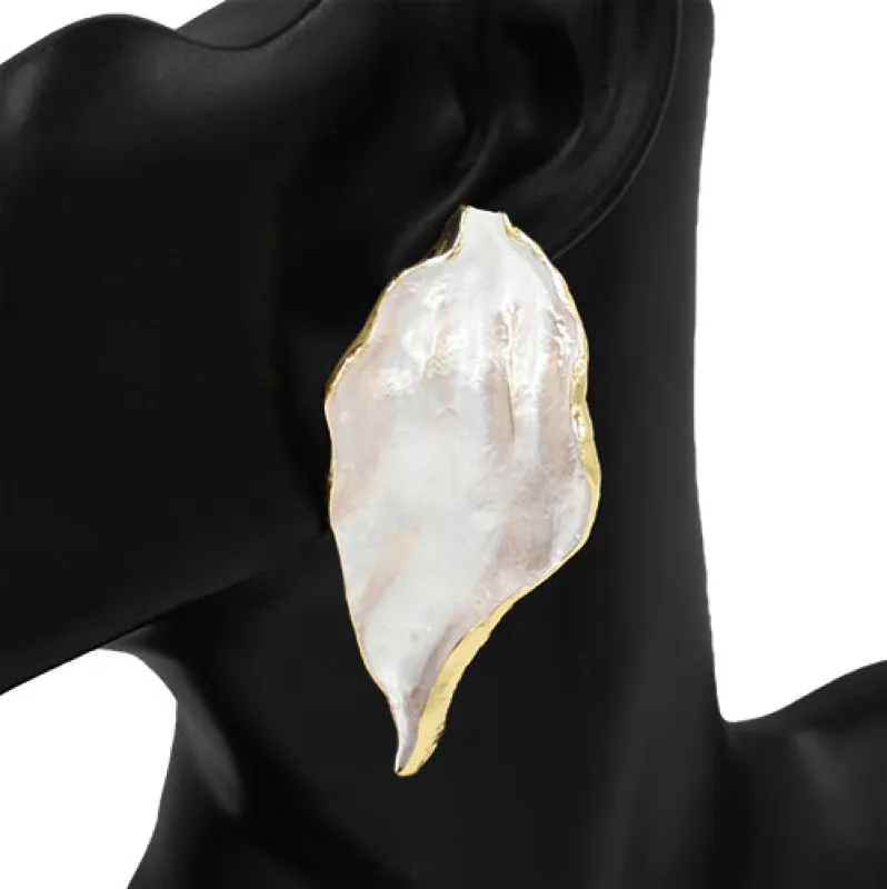 WHITE EARRINGS ( 2868 WT ) sold by Oh My Jewelry