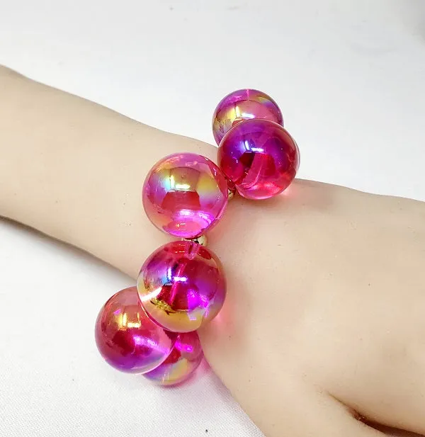 CHUNKY BALL STRETCH BRACELET ( 20060 GFU ) sold by Oh My Jewelry