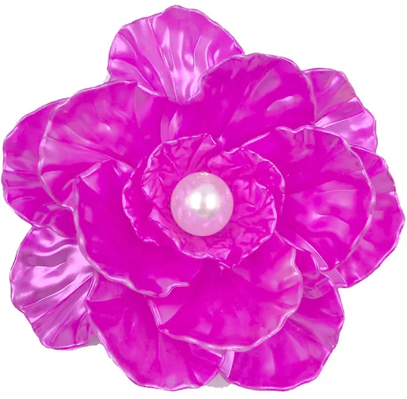 FLOWER BROOCH FUCHSIA ( 0156 FU ) made by Oh My Jewelry