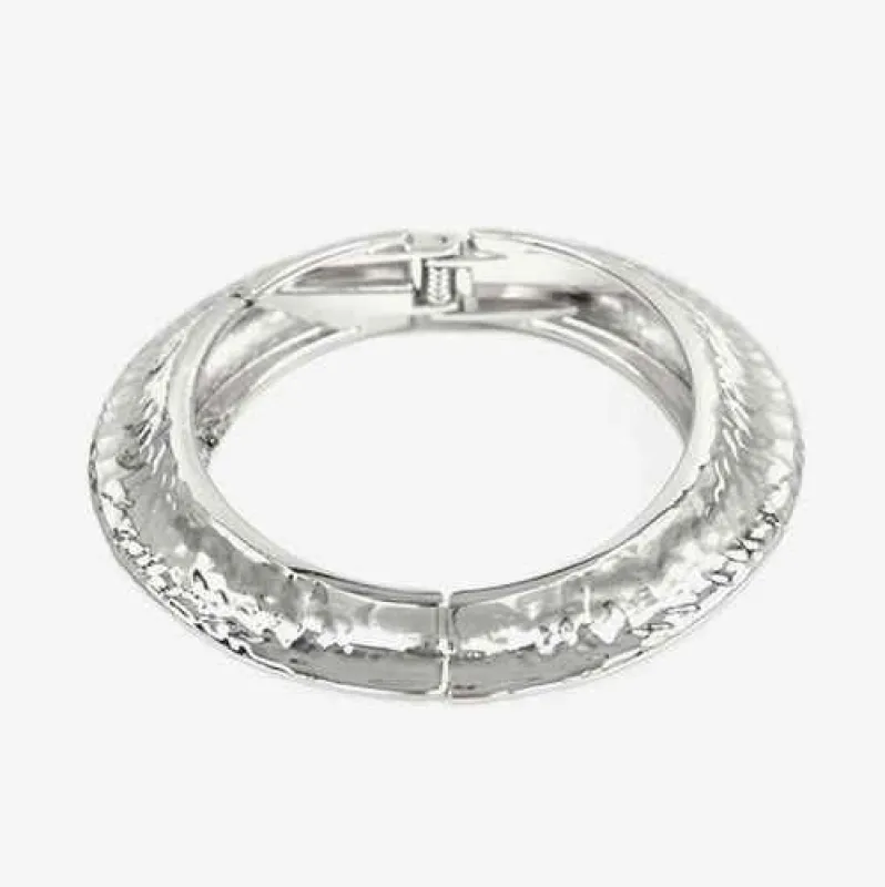 SILVER ROUND METAL BANGLE ( 2174 RD ) sold by Oh My Jewelry