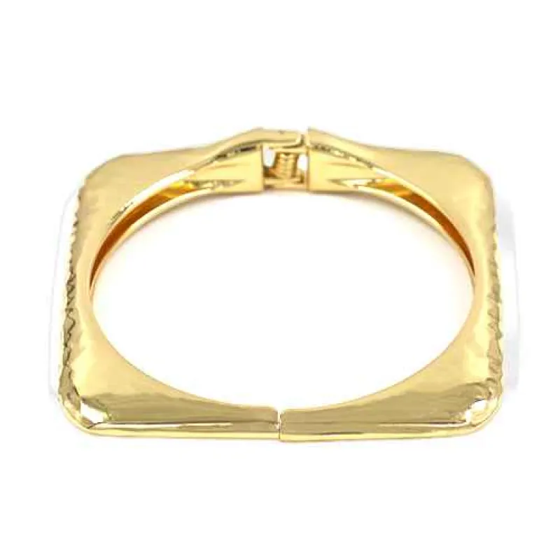 GOLD SQUARE BANGLE ( 2173 GD ) sold by Oh My Jewelry