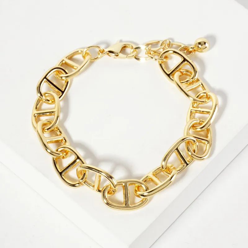 GOLD DIPPED BRACELET ( 6249 G ) sold by Oh My Jewelry