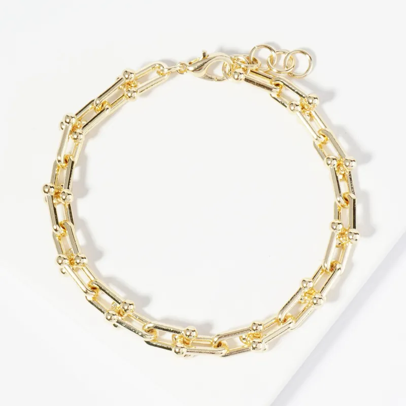 GOLD DIPPED BRACELET ( 8053 G ) sold by Oh My Jewelry