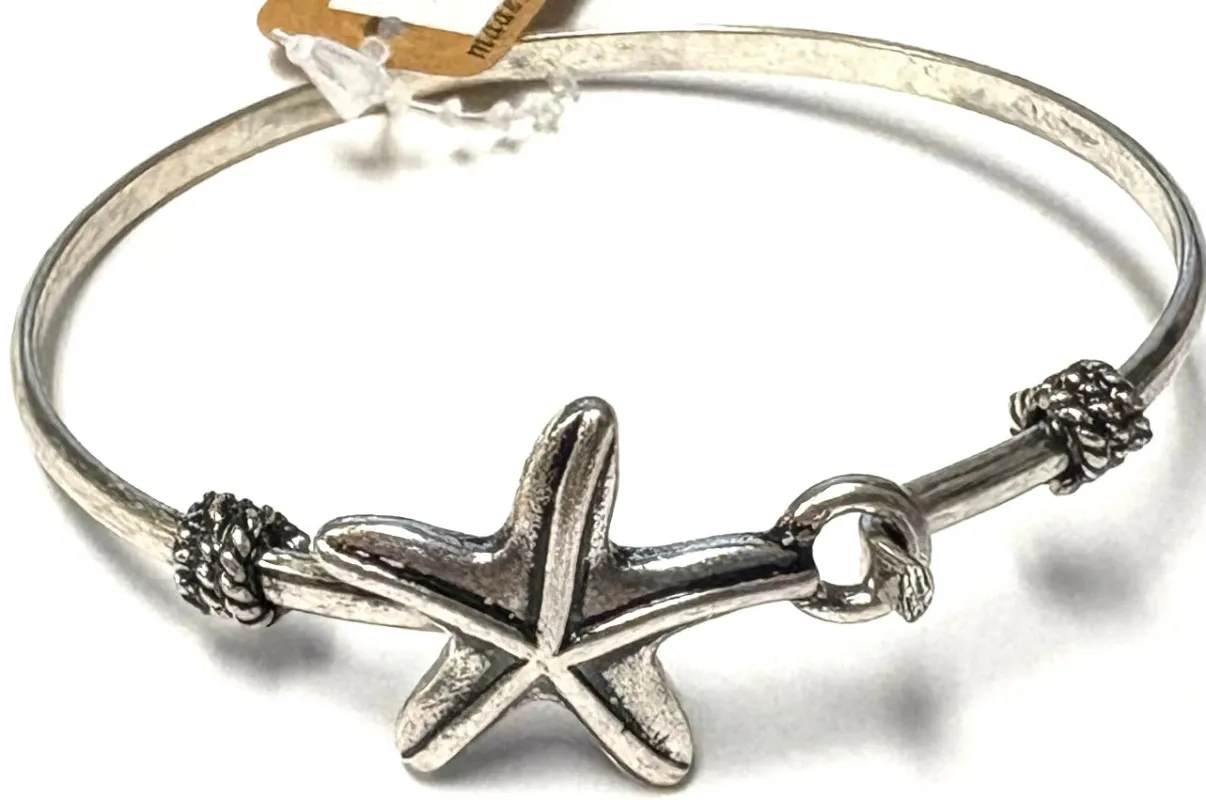 SILVER STARFISH BRACELET ( 0650 SB ) made by Oh My Jewelry