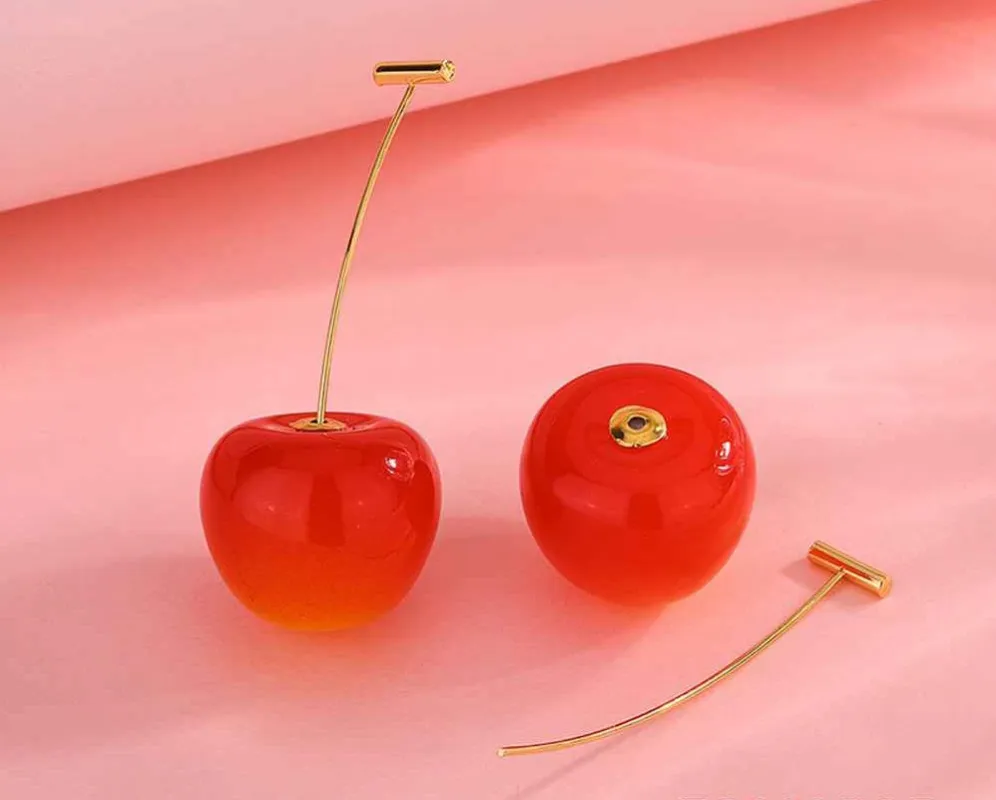 CHERRY EARRINGS ( 396 GOR ) sold by Oh My Jewelry