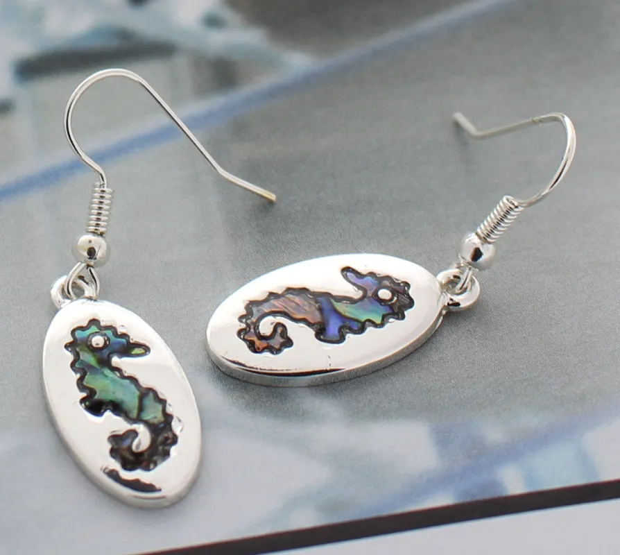 SILVER SEAHORSE EARRINGS ( 40315 ) sold by Oh My Jewelry