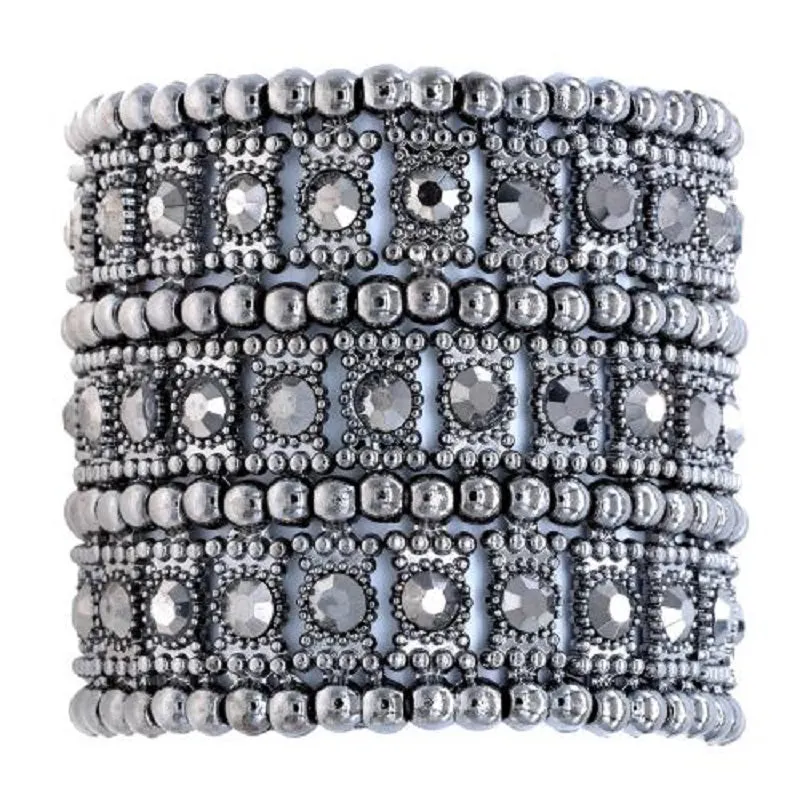 HEMATITE STRETCH BRACELET HEMATITE STONES ( 7739 HEM ) sold by Oh My Jewelry