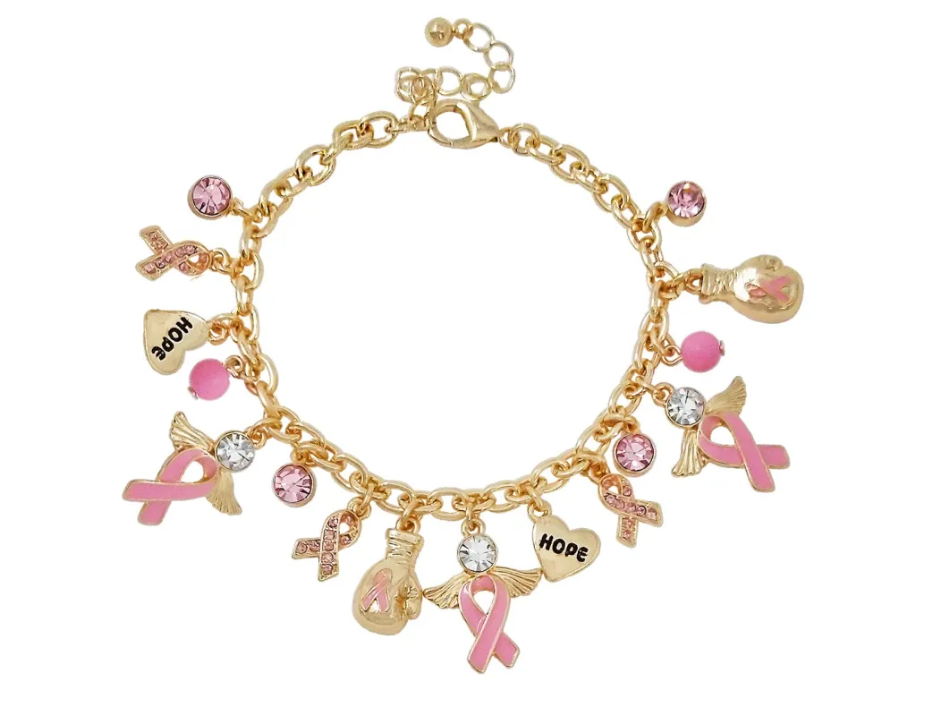 GOLD MULTI CHARM BRACELET ( 03504 GMX ) sold by Oh My Jewelry
