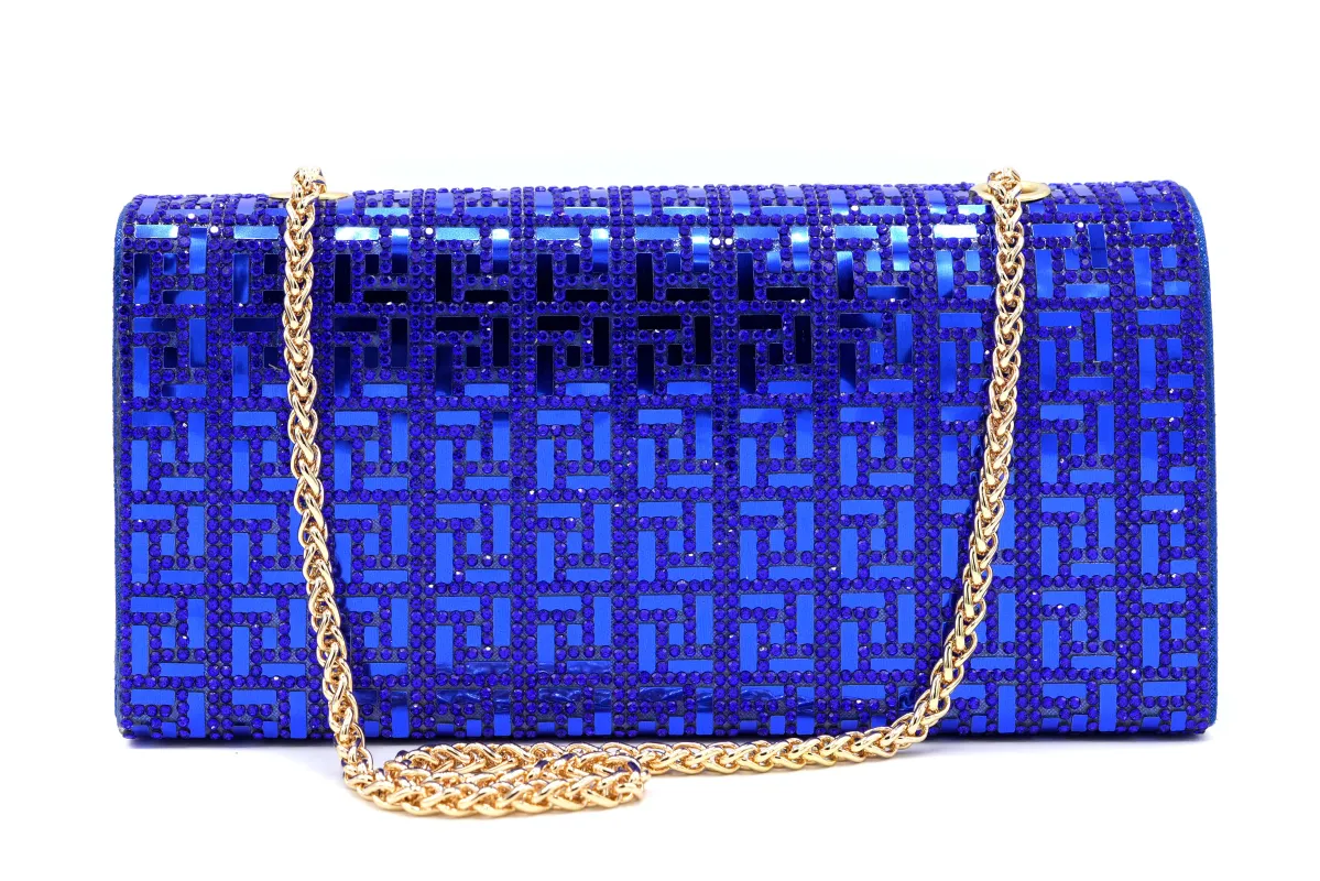 RHINESTONE PURSE ( 4905 BLUE ) sold by Oh My Jewelry
