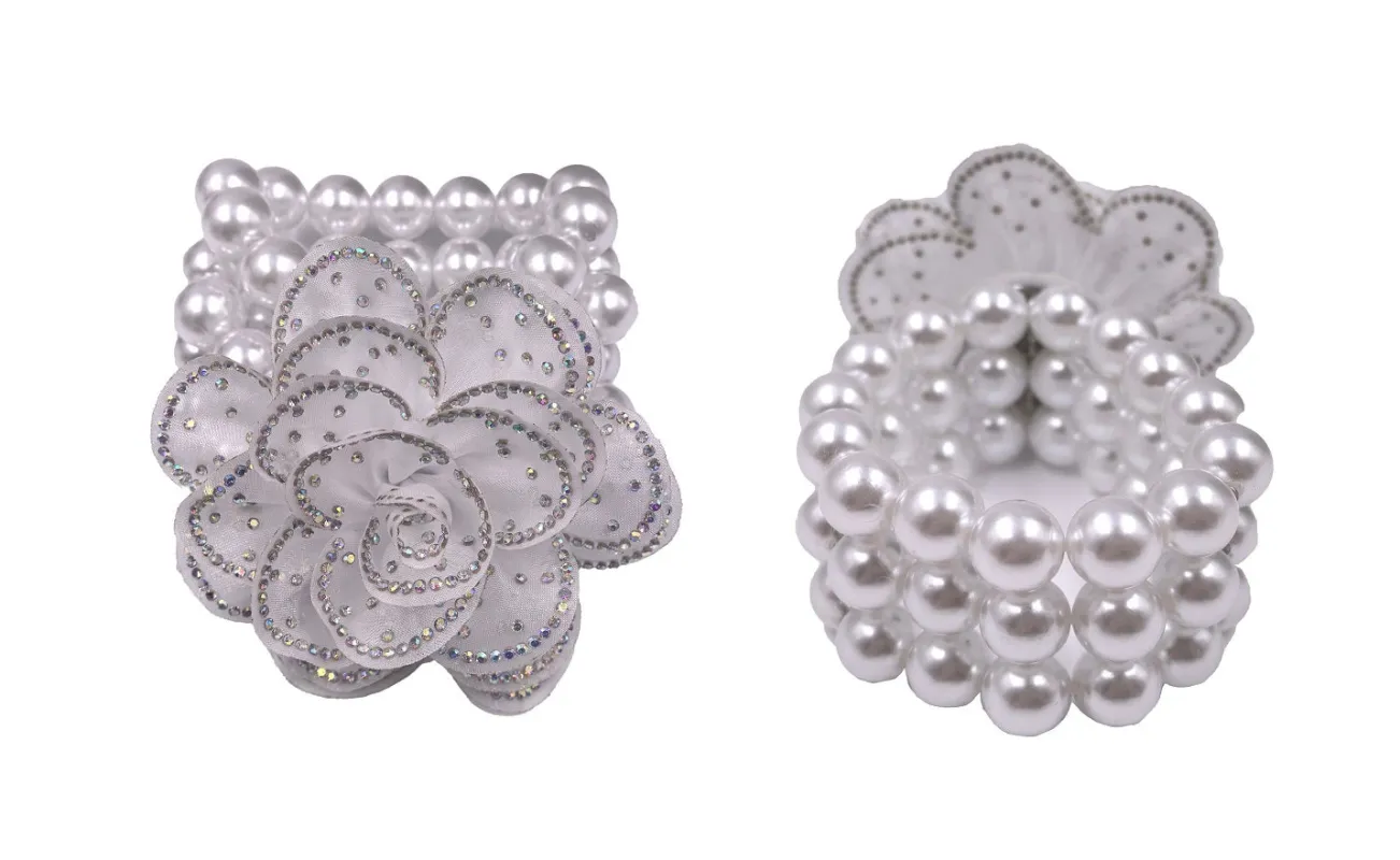 FLOWER PEARL STRETCH BRACELET ( 0149 WHWHX ) sold by Oh My Jewelry