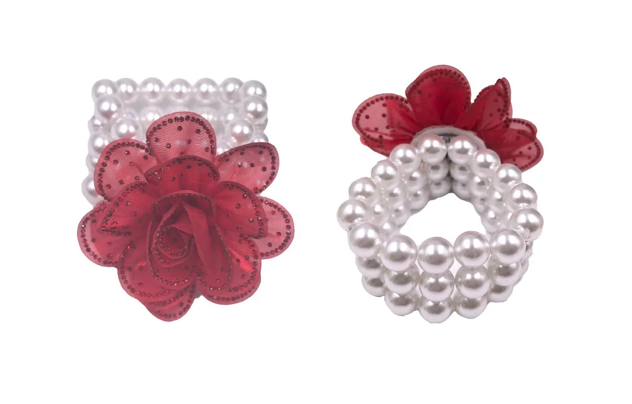 FLOWER PEARL STRETCH BRACELET ( 0149 WHRD ) sold by Oh My Jewelry