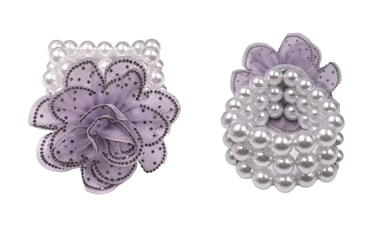 FLOWER PEARL STRETCH BRACELET ( 0149 WHLPU ) sold by Oh My Jewelry