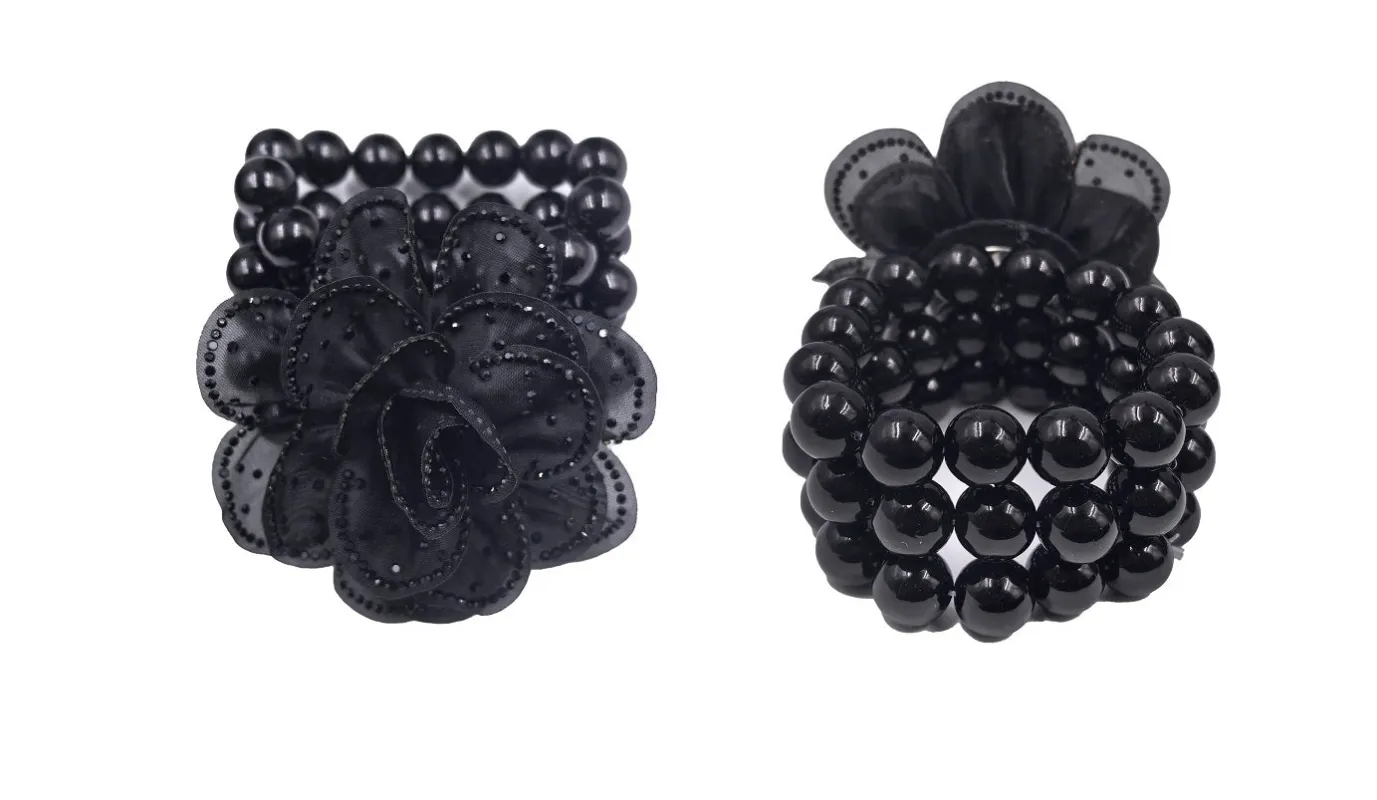 FLOWER PEARL STRETCH BRACELET ( 0149 BKBKJ ) sold by Oh My Jewelry