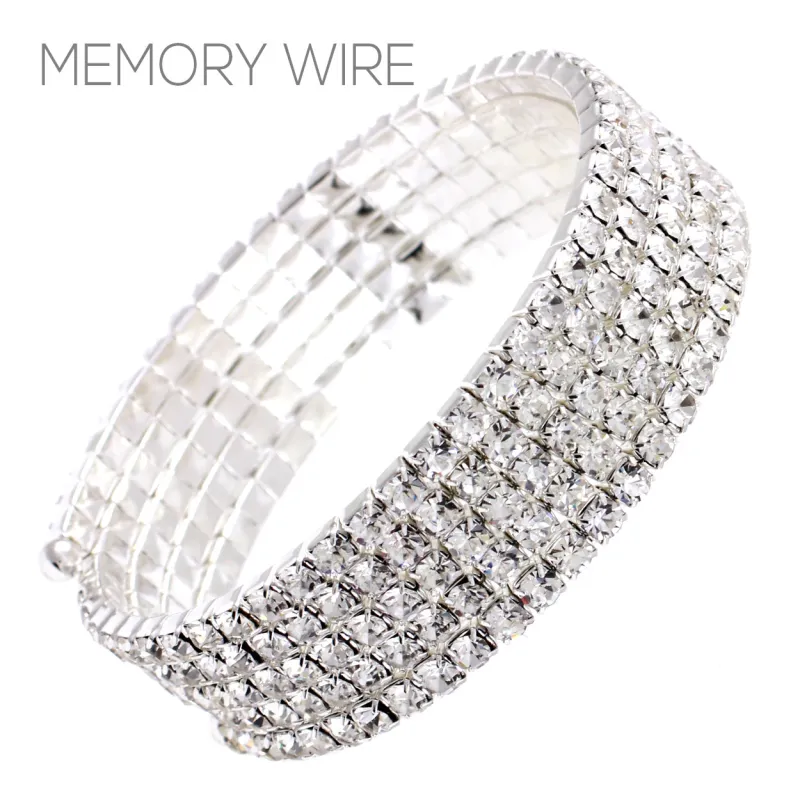 SILVER BRACELET CLEAR STONES ( 80622 CRS ) sold by Oh My Jewelry