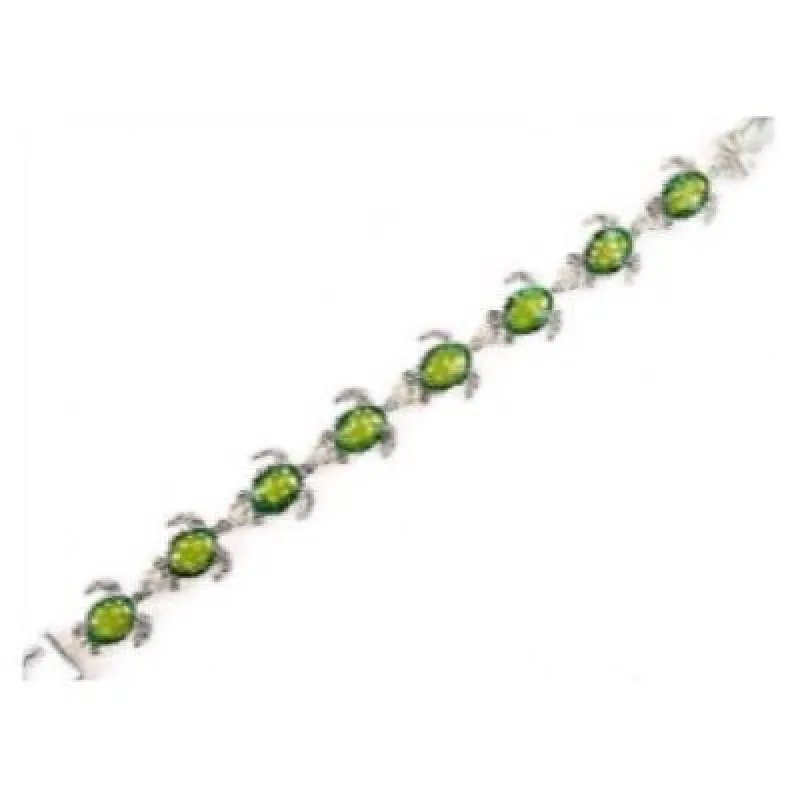 Green Turtle Magnetic Bracelet ( 3468 ) sold by Oh My Jewelry