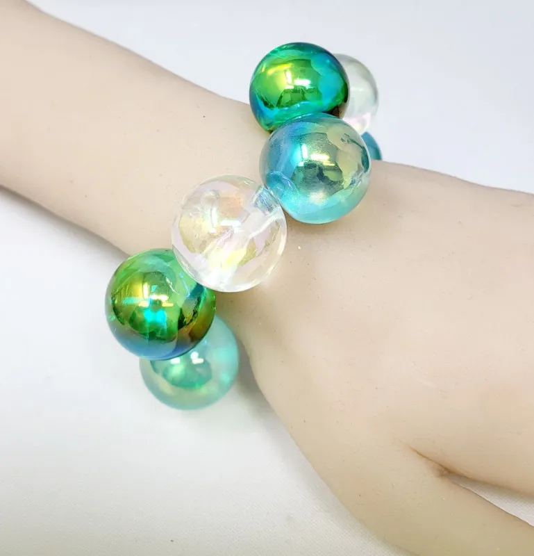 CHUNKY BALL STRETCH BRACELET ( 20060 MGR ) sold by Oh My Jewelry