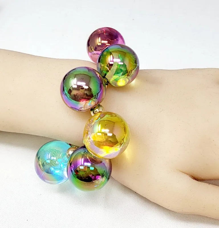 CHUNKY BALL STRETCH BRACELET ( 20060 DMT ) sold by Oh My Jewelry