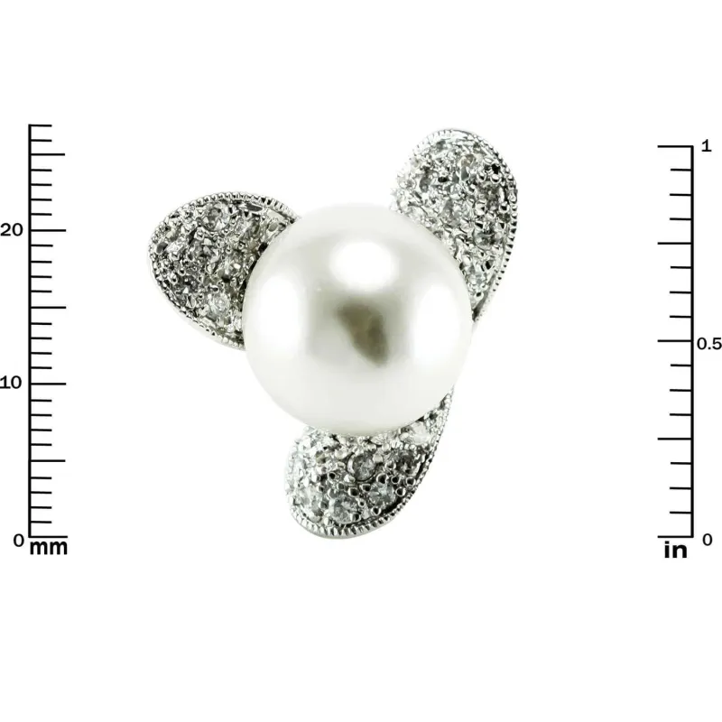 SILVER PEARL RING SIZE 7 ( 123710 SIZE7 ) sold by Oh My Jewelry