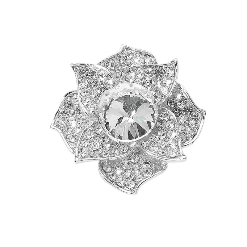 STONE FLOWER BROOCH PIN ( 1585 SCL ) sold by Oh My Jewelry