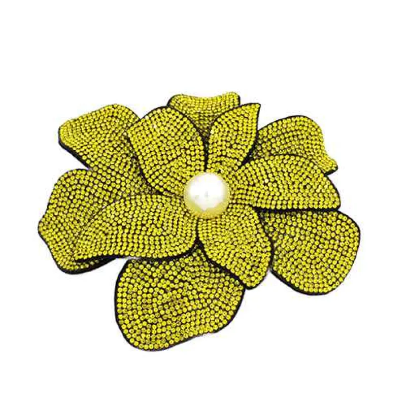 FLOWER BROOCH ( 2165 YW ) sold by Oh My Jewelry