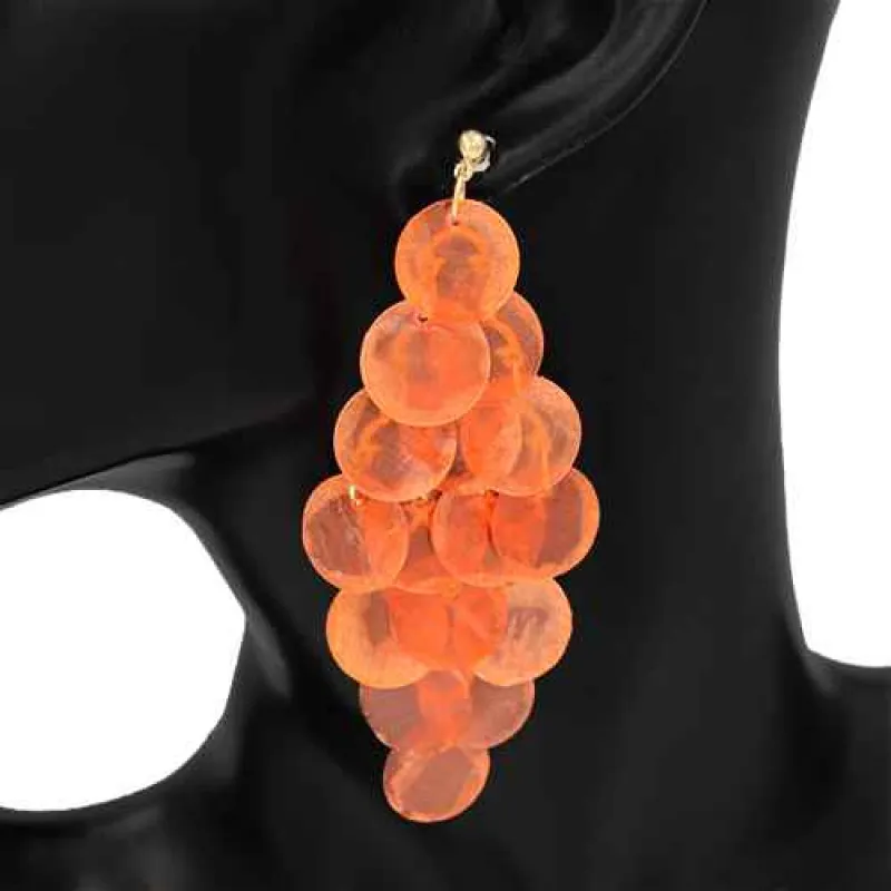 CHANDELIER EARRINGS DISC ( 2850 CO ) sold by Oh My Jewelry