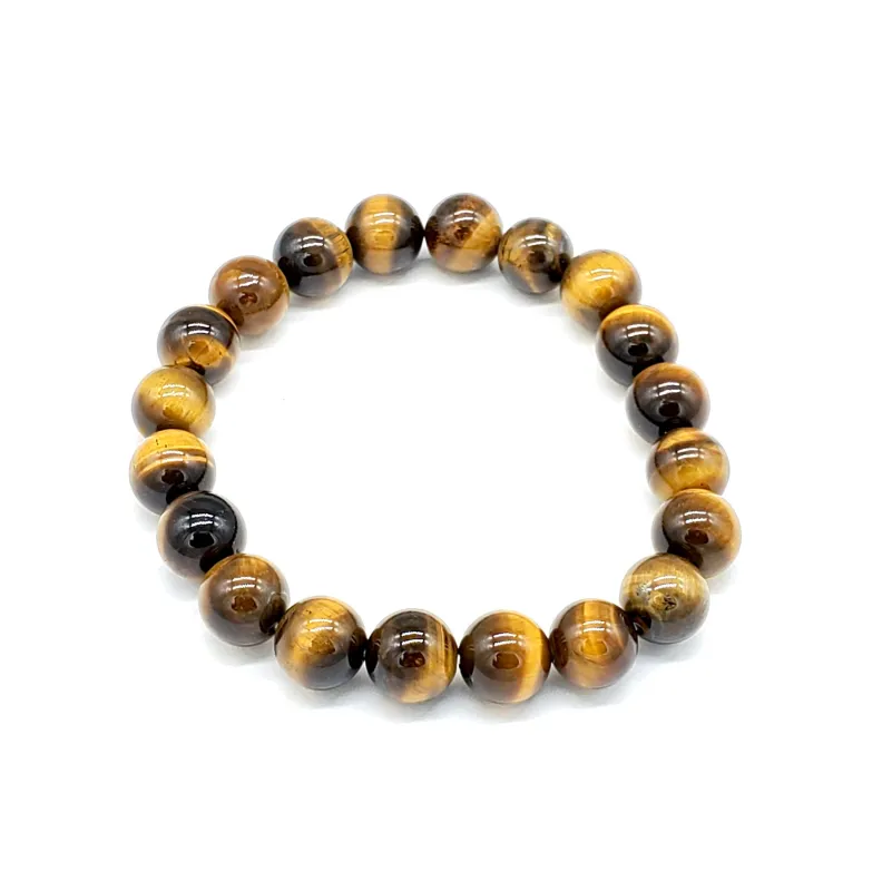 TIGERS EYE STONE STRETCH BRACELET ( 2503 10TE ) sold by Oh My Jewelry