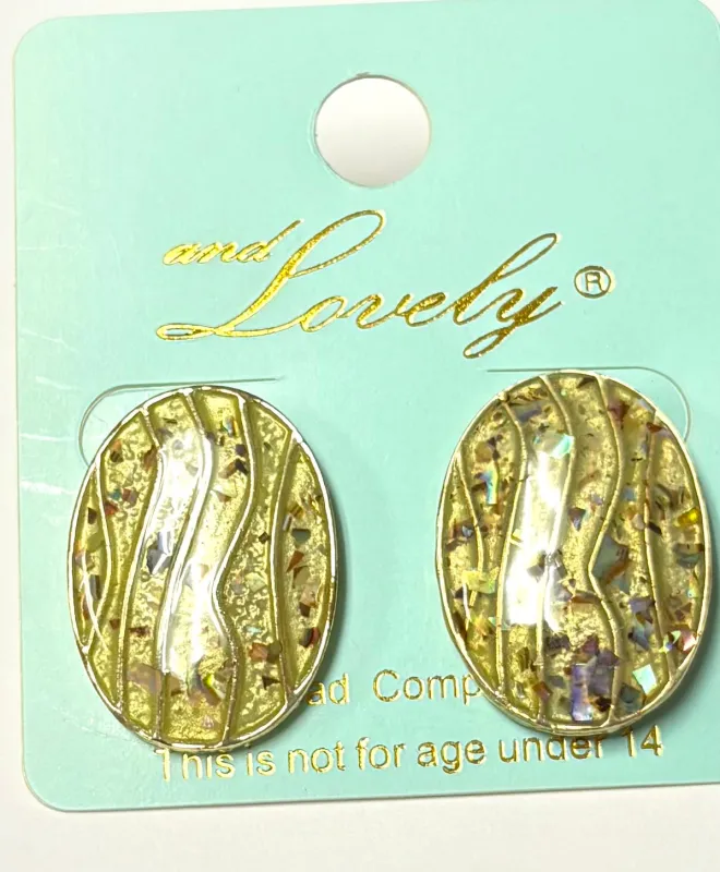 GOLD ROUND EARRINGS ( 72768 P ) sold by Oh My Jewelry